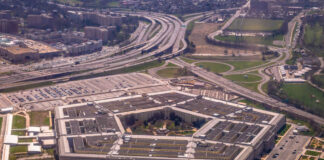 Aerial view of the Pentagon