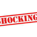 Red text stating the word shocking