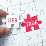 Government Finally ADMITS Decades-Long Nutrition LIES A hand holding a puzzle piece labeled 'LIES' next to a piece labeled 'TRUE'