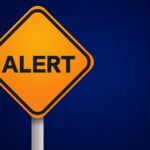 CATASTROPHIC Storm Paralyzes 240 Million Americans Orange alert sign with the word 'ALERT' displayed prominently