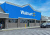 Walmart store exterior with parked cars