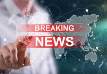 BREAKING: Shocking Allegations Torpedo Governor Bid Breaking news graphic over world map background.