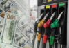 NOW: Trump Backs Gas Tax ‘Holiday’ A collage of hundred dollar bills and fuel pumps at a gas station