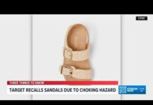 Target recalls children's sandals over choking hazard