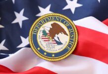 Judge SLAPS Down DOJ Dragnet Department of Justice seal on an American flag background