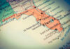 Map highlighting Floridas major cities and roads.