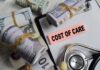 Hospitals Demand Cash First — Or Else Bundles of cash next to a stethoscope and a note that says 'COST OF CARE'