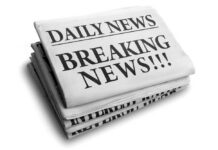 BREAKING: Women’s Lib Matriarch Dies Stack of newspapers with breaking news headline