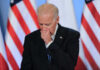 HUGE: Biden Health Probe Stonewalled Joe Biden stands at a podium with U.S. flags in the background