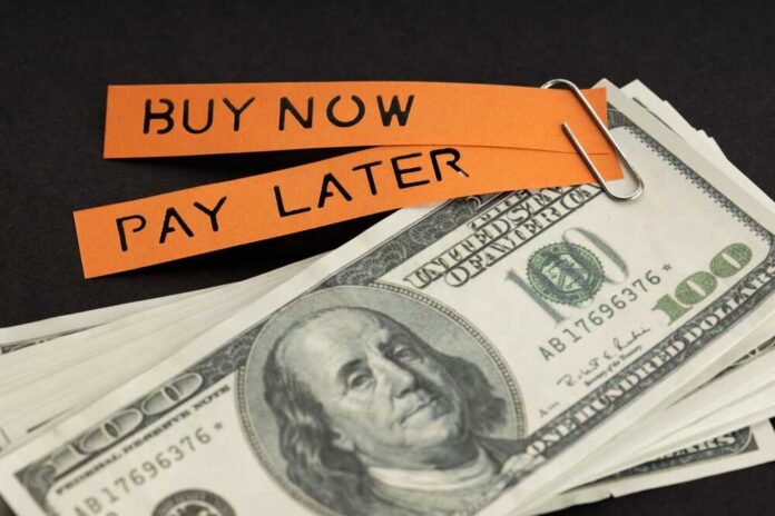 Bnpl,Or,Buy,Now,Pay,Later,Concept.,Dollar,Bills,And