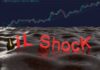 Oil Shock Slams THESE Americans – Are You One? Oil shock text on glossy liquid surface with stock chart in background