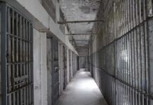 Botched Execution Shocker Empty prison corridor with barred cells on either side