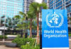 WHO Races As Ebola Reaches Key Hub World Health Organization sign outside modern building