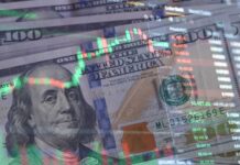 CEO Admits Costly Blunder – Chaos Ensues US dollar bills overlaid with stock market candlesticks and price data